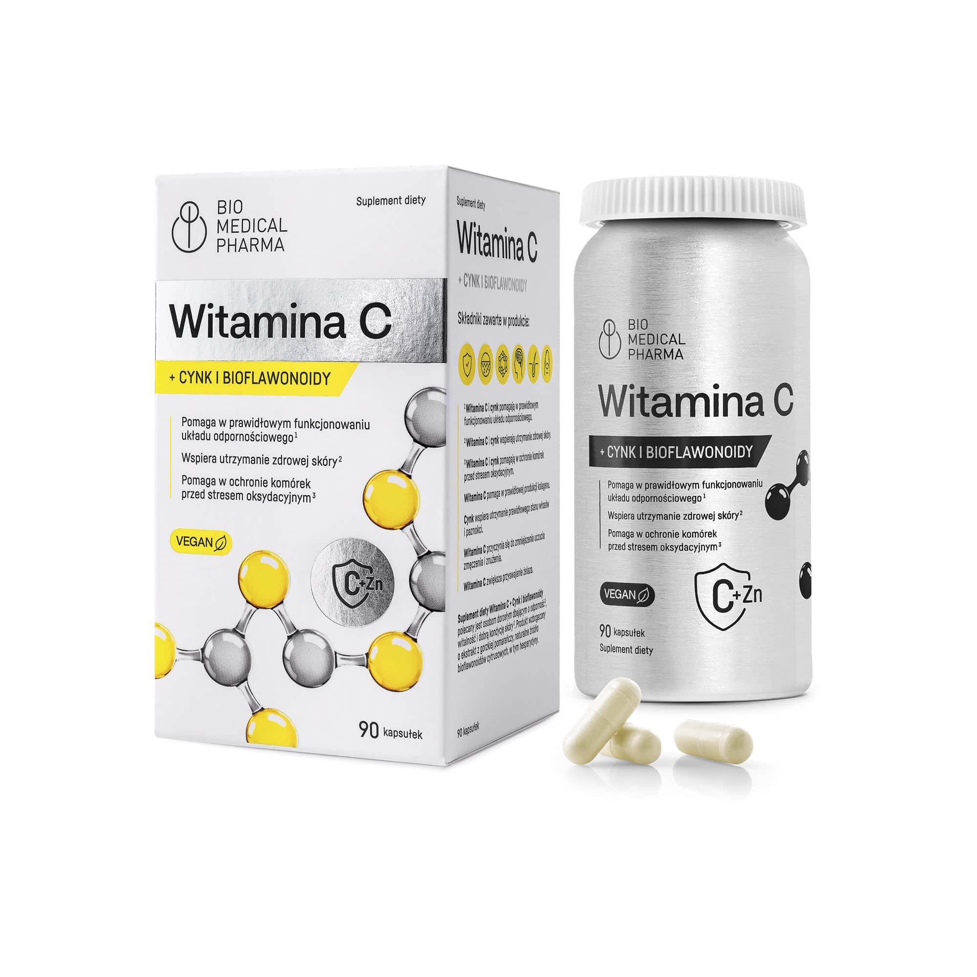 Witamina C + Cynk i Bioflawonoidy