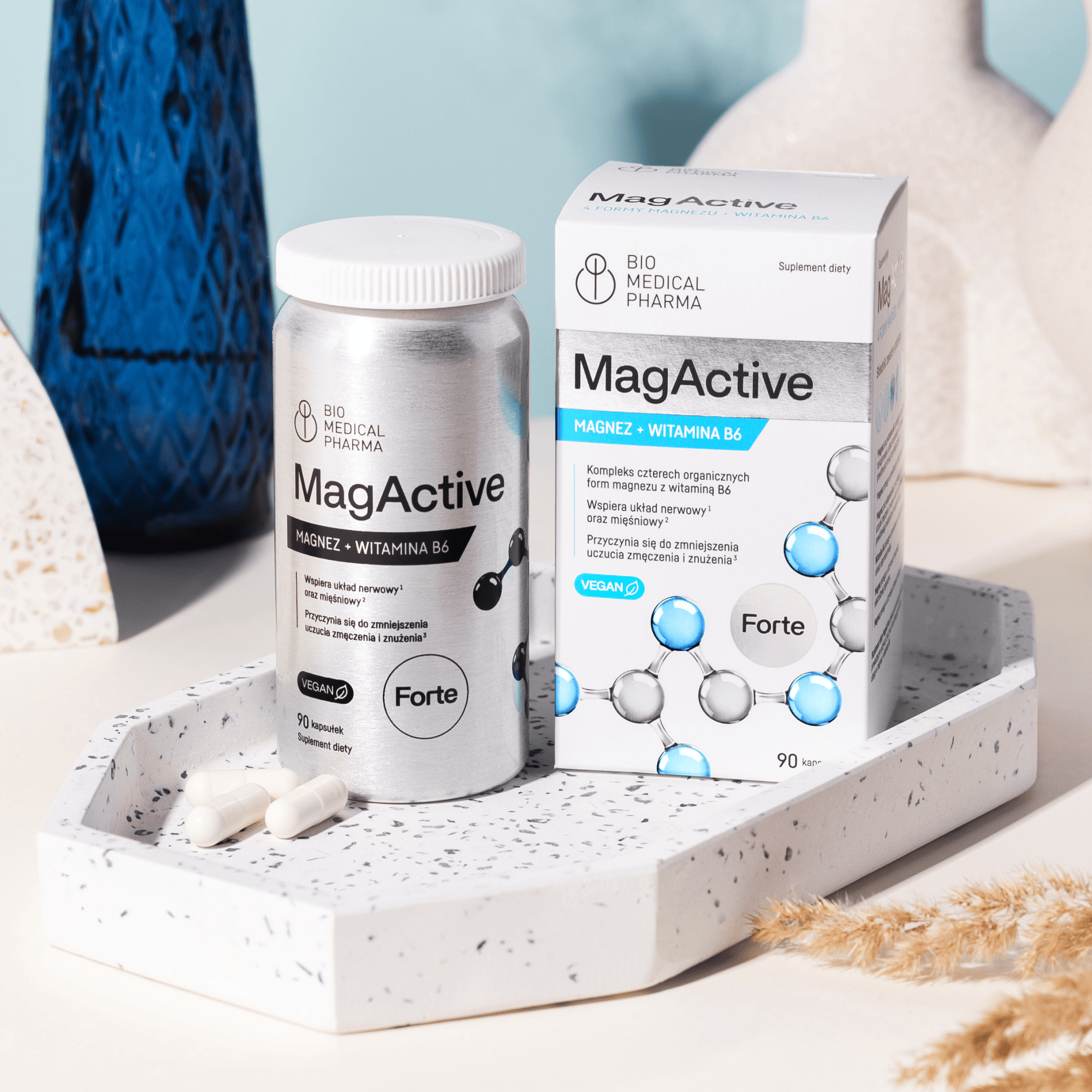 MagActive - 4 organiczne formy magnezu + witamina B6