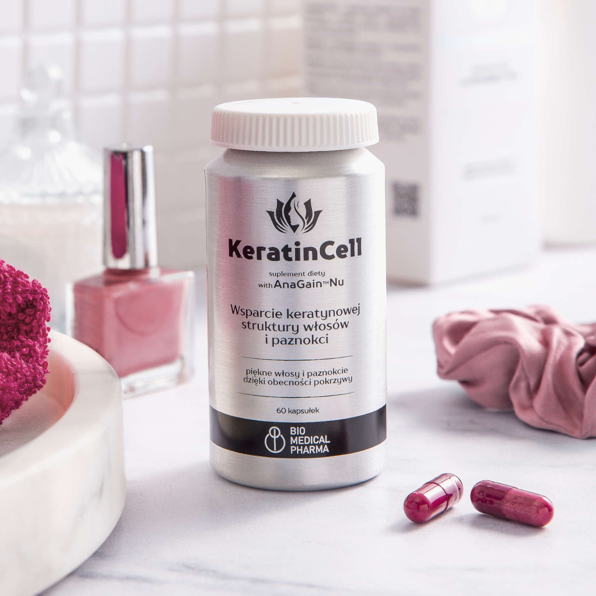Suplement diety z keratyną KeratinCell