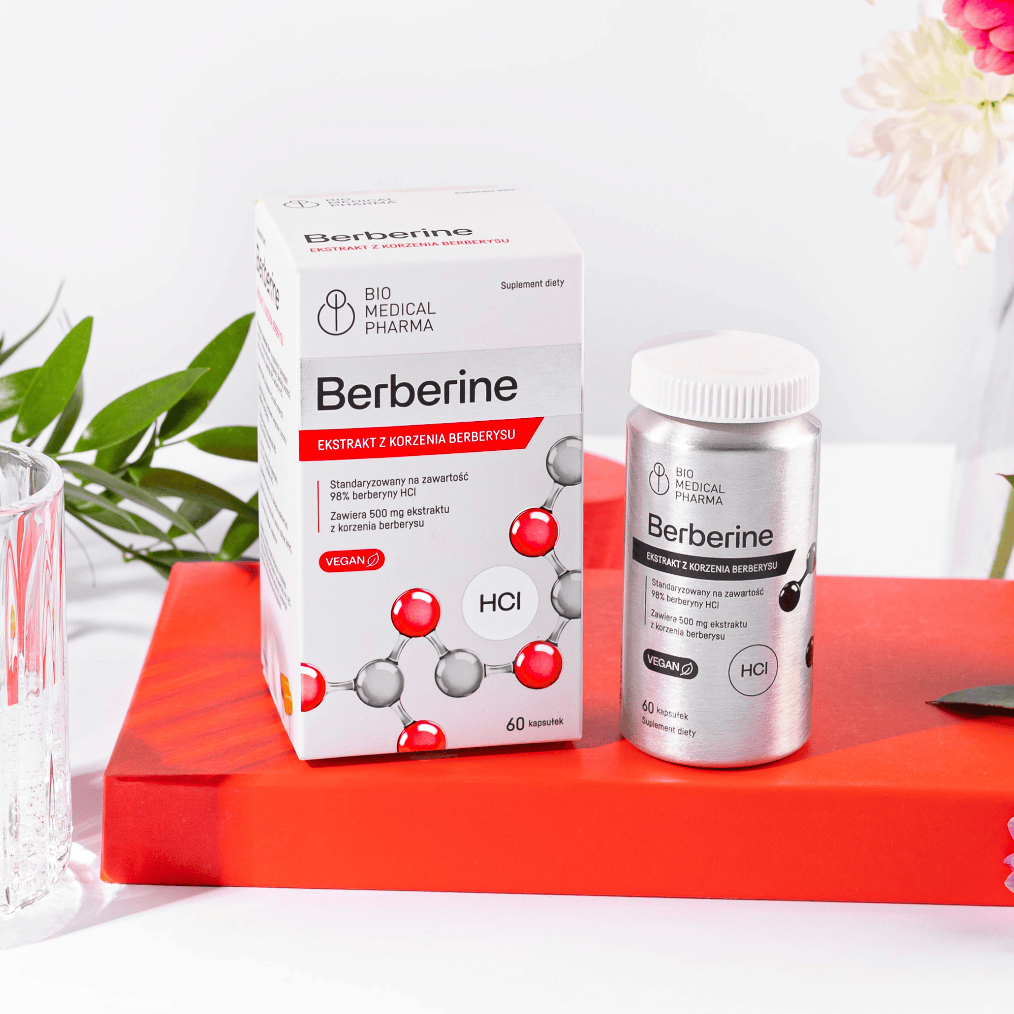 Prawidłowy  poziomu cukru i cholesterolu - Berberine HCl